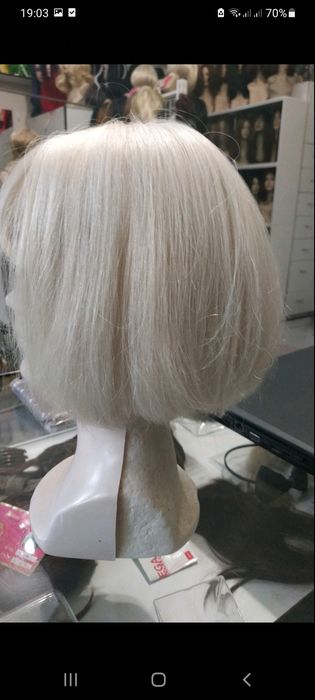 Полупарик(накладка) из натурального  славянского волоса