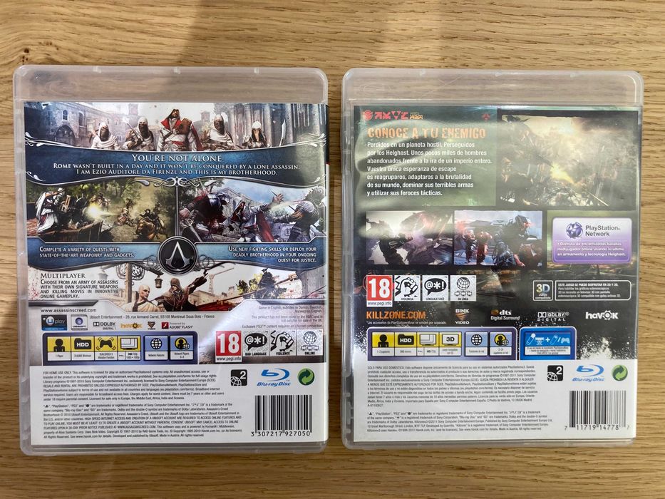 Jogo KILLZONE 3 e Assassin's creed brotherhood