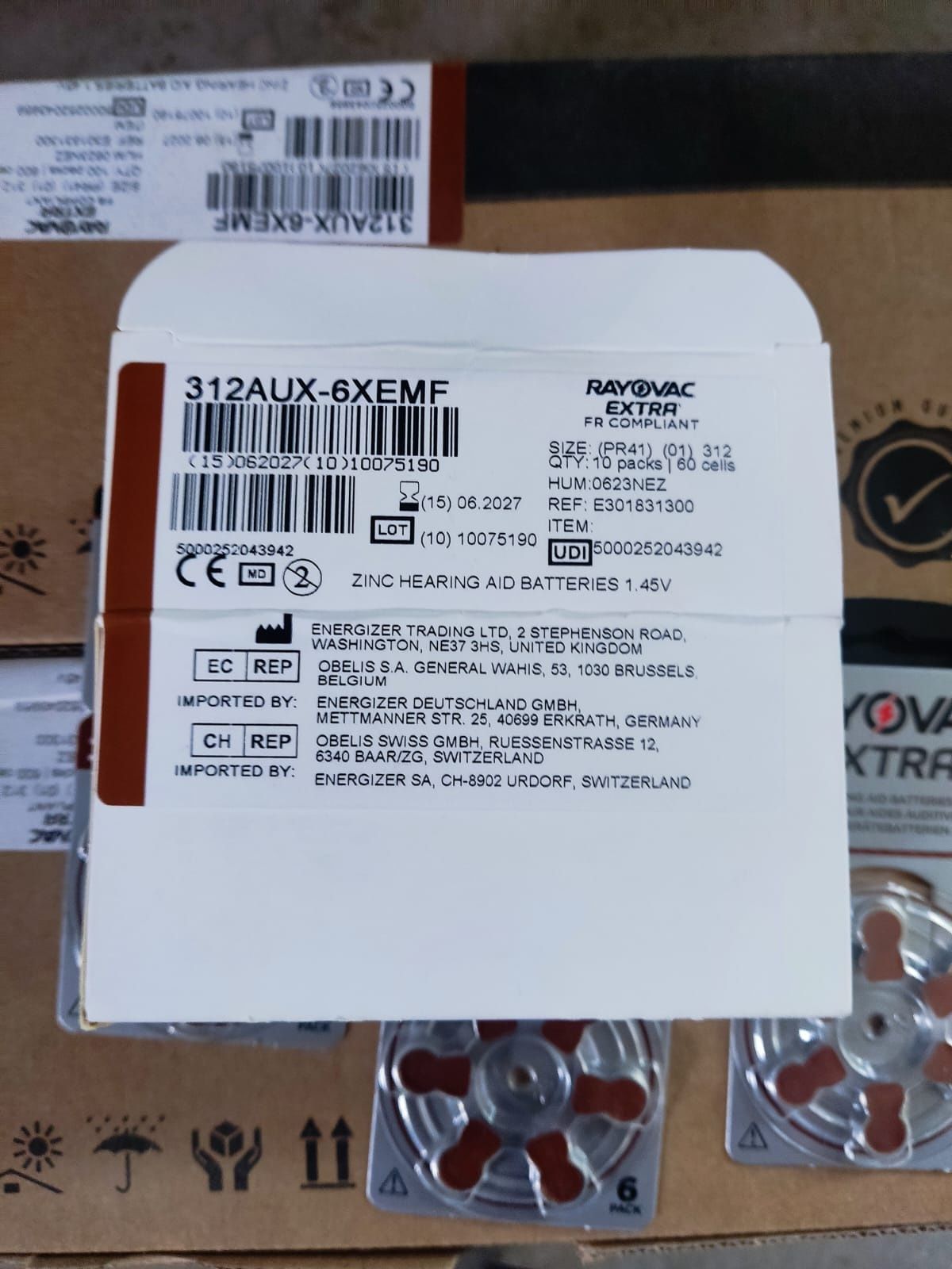 Rayovac extra size 312