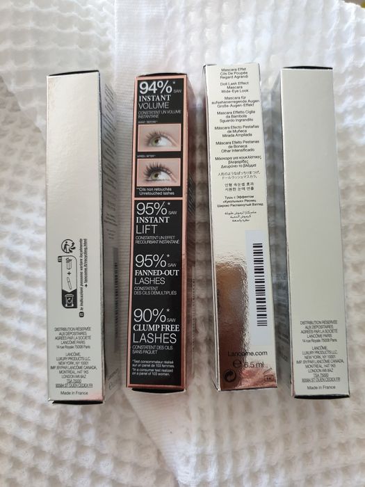 Nowe * głęboki czarny kolor, tusz do rzęs LANCOME , LAURA MERCIER