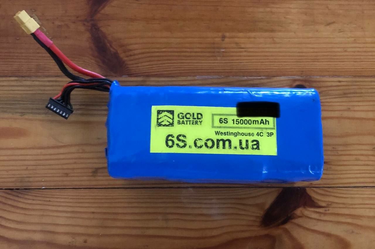 Акумулятор 6S3P 15000mAh для FPV дрона