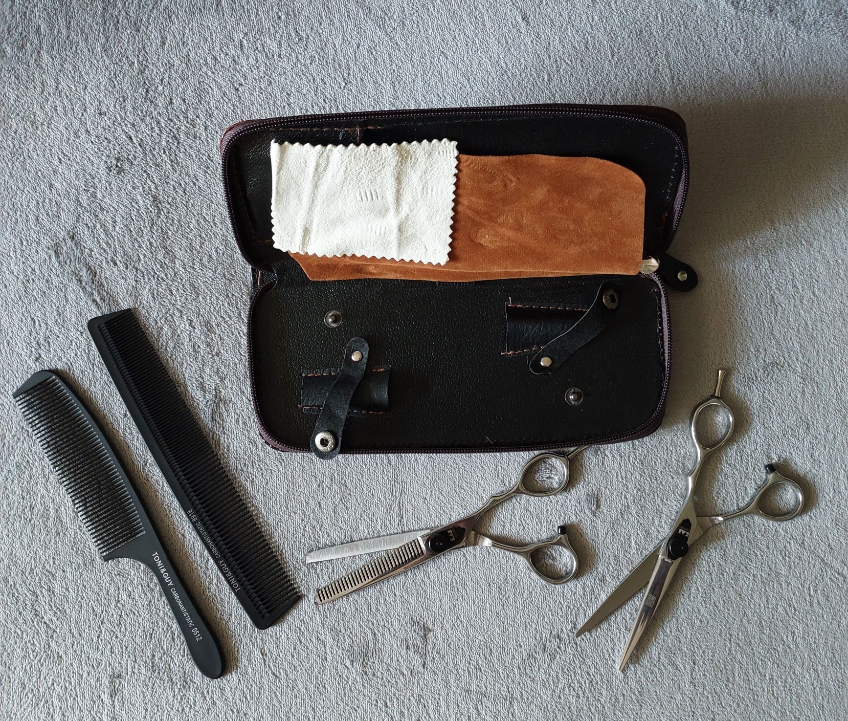 Набір перукарських ножиць колip срібло 6 дюймів Kasho