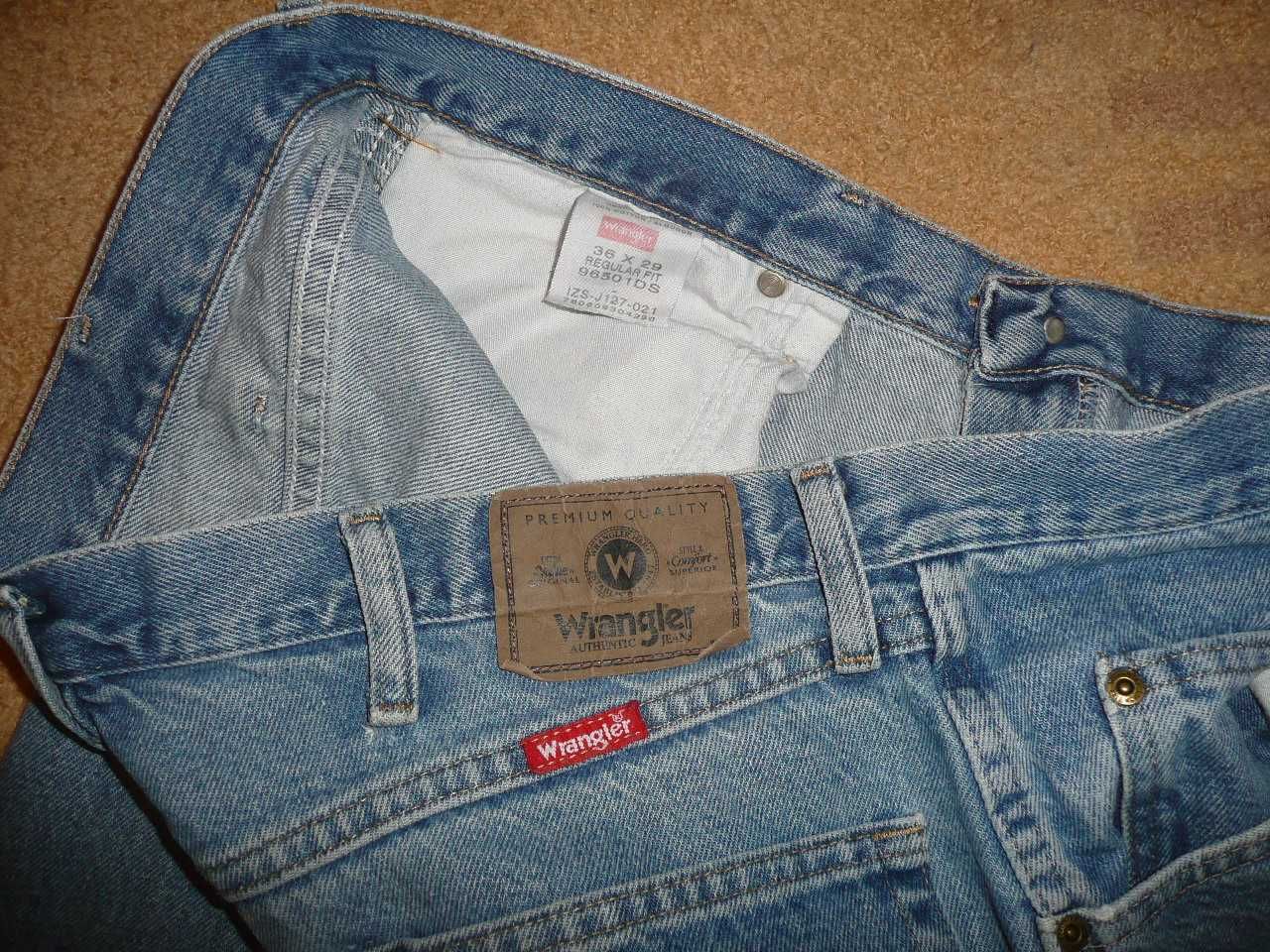Spodnie dżinsy WRANGLER W36/L29=47,5/102cm jeansy