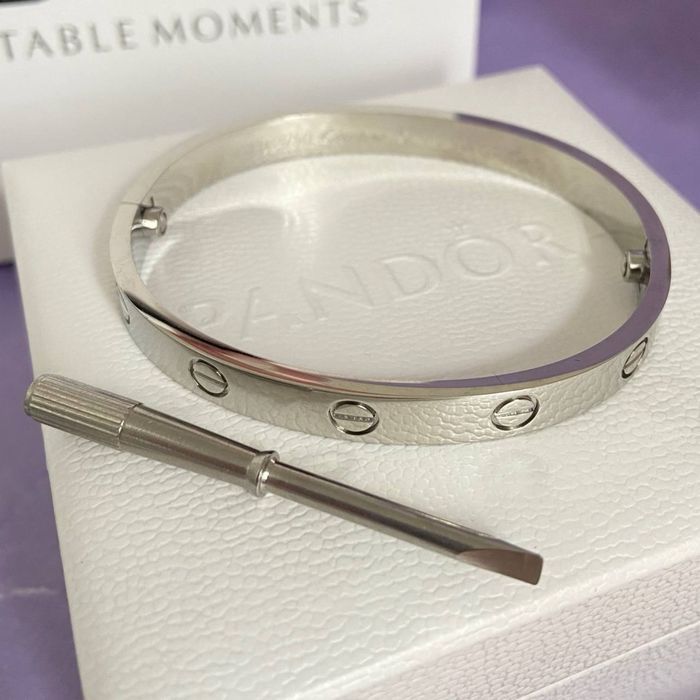 ТОП Браслет Cartier Love Silver B6067617 Браслет Картье Любов
