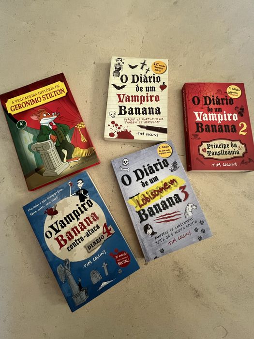 Livros Dirios de um Vampiro Banana e Gerinimo Stilton