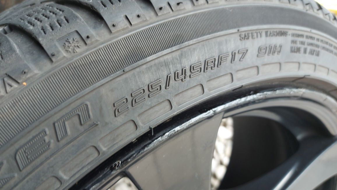 Диски Р17, 5×120 + Зимняя резина 225/45