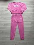 Komplet dresowy welurowy Barbie bluza spodnie M dres welur