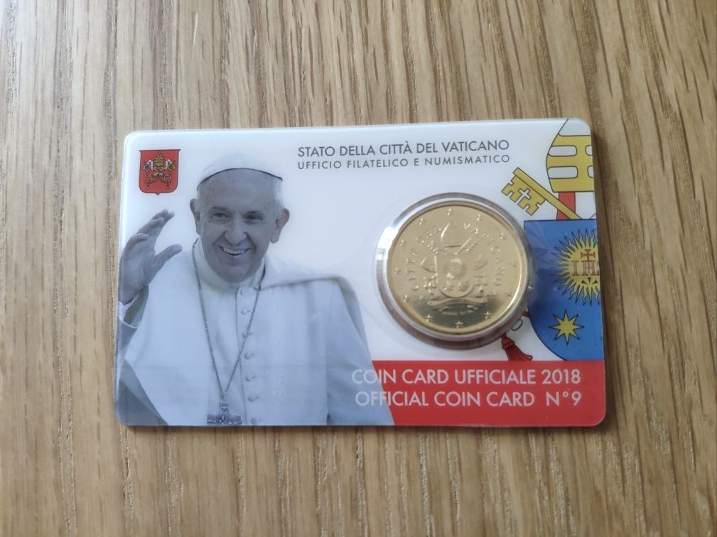 Moeda 50 Cêntimos Vaticano 2018