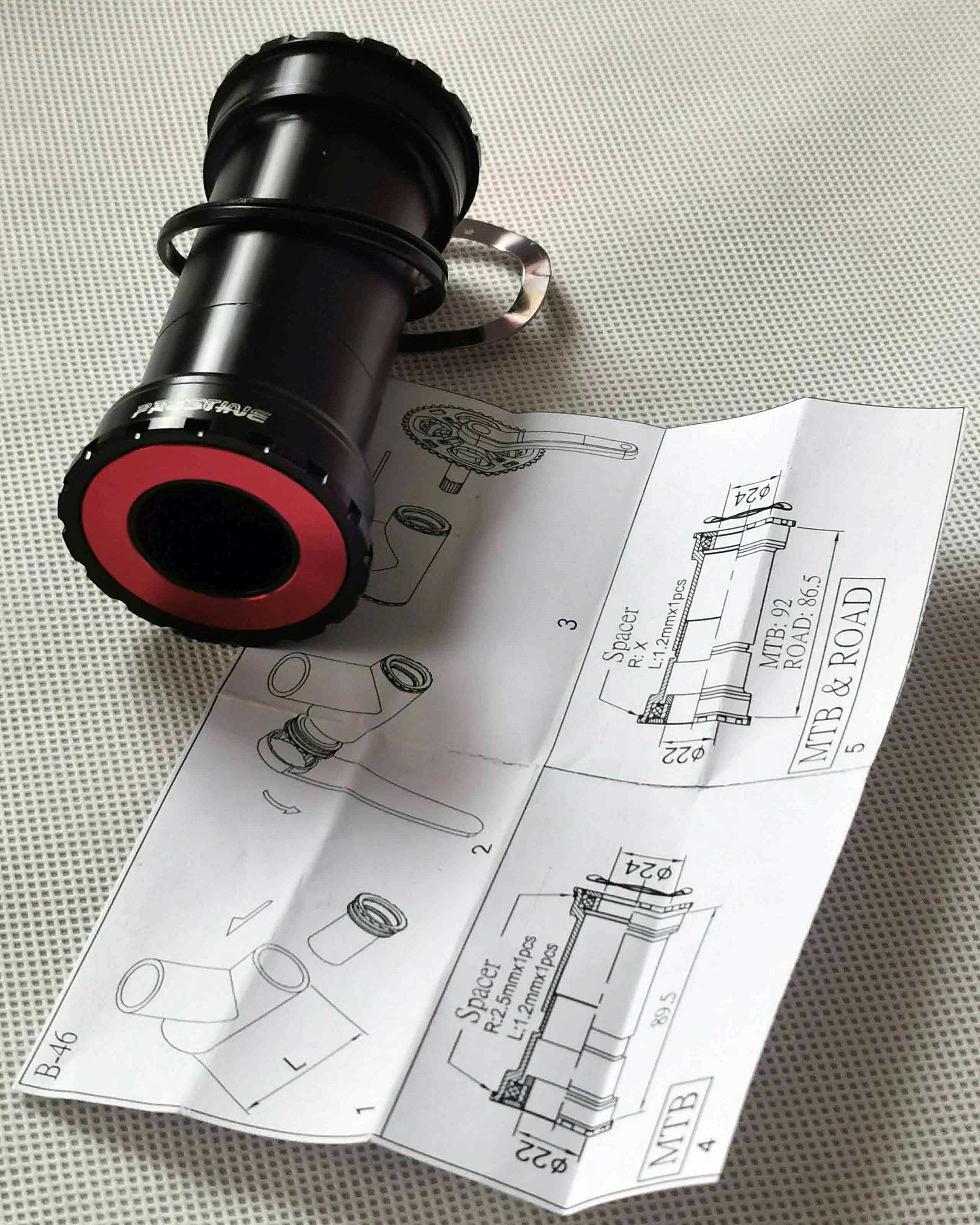 PRESTINE Suport PressFit Skręcane Miski 41mm/ korba GXP ORGINAŁ BOX