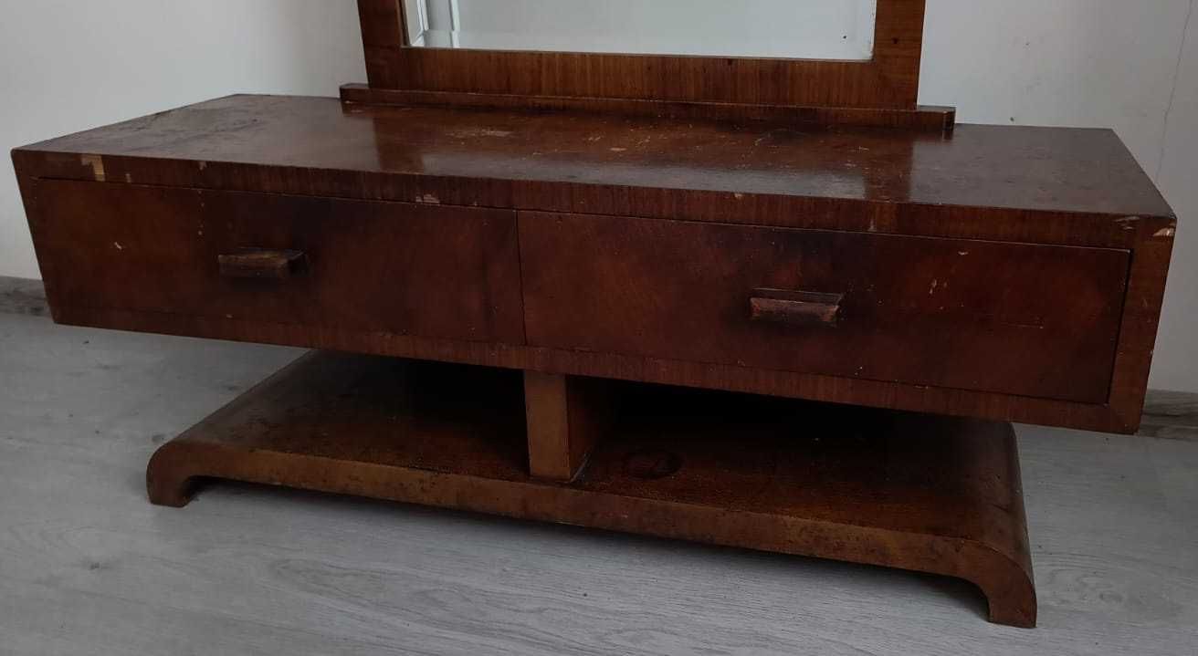 Stara przedwojenna toaletka Art Deco z lustrem lata 20-30 XXw.