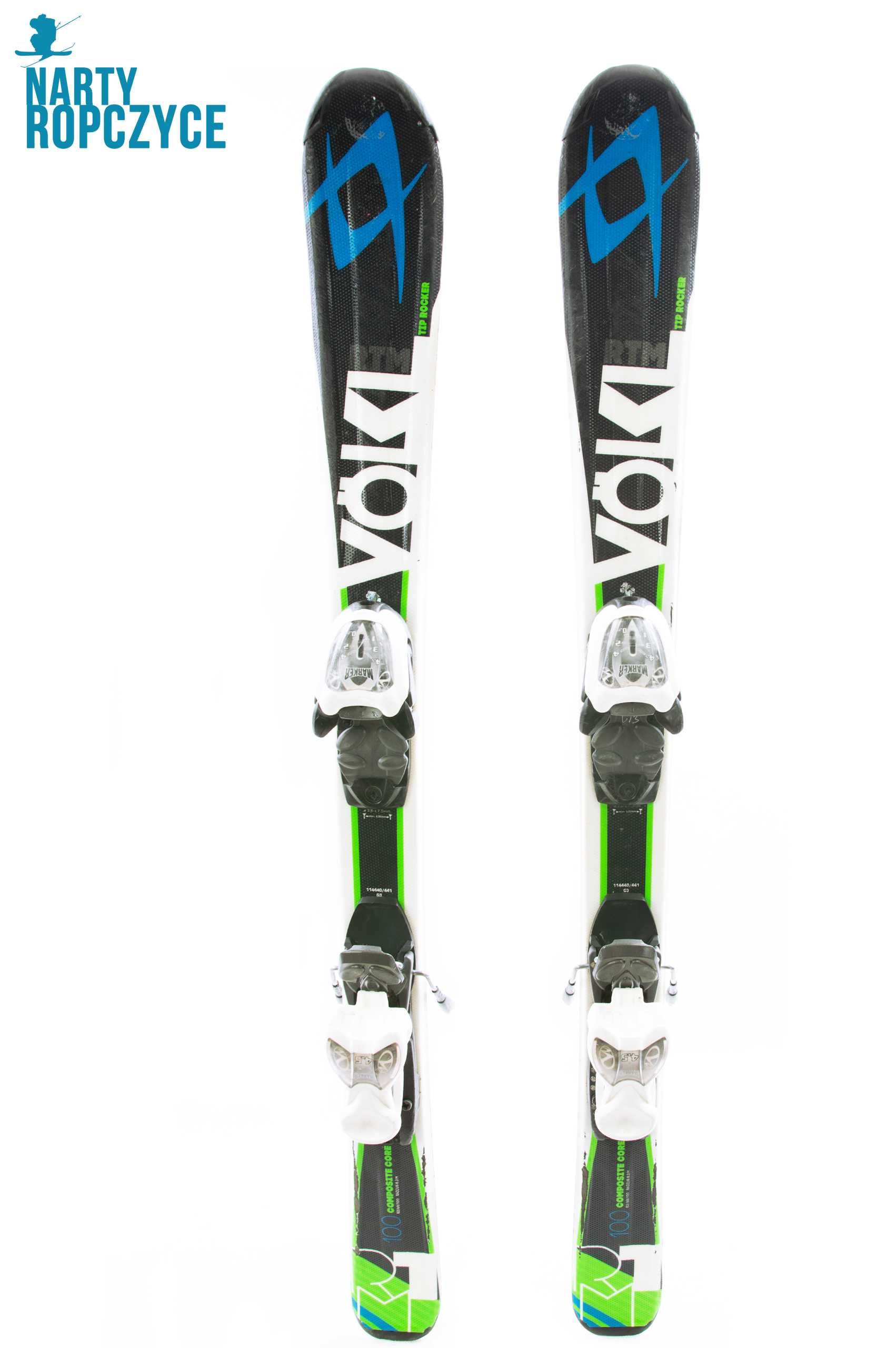 NartyRopczyce Narty 100 VOLKL JR RTM TIP ROCKER V19r Serwis! DZIECIĘCE