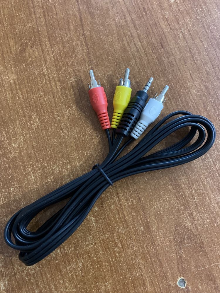 кабель для приставка андроид, tv-tuner, stb 3RCA 3.5 mm jack 1.5 метра