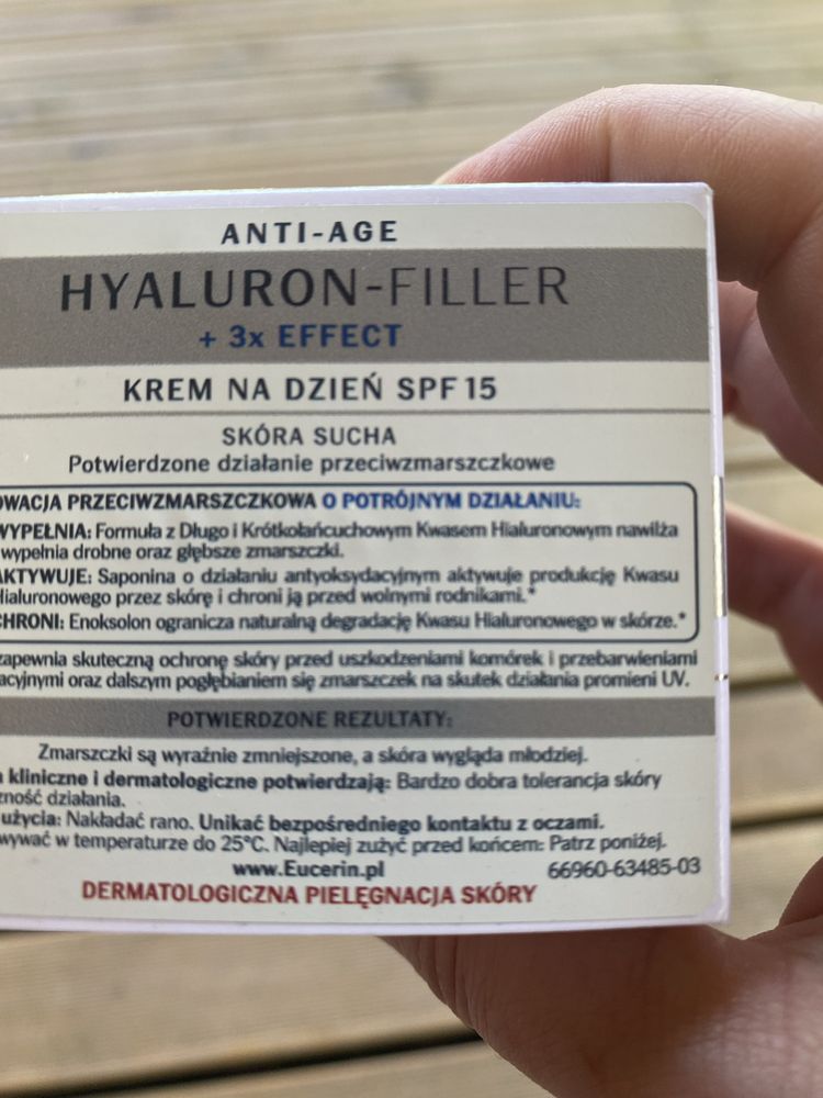 Eucerin hialuronic filler na dzien