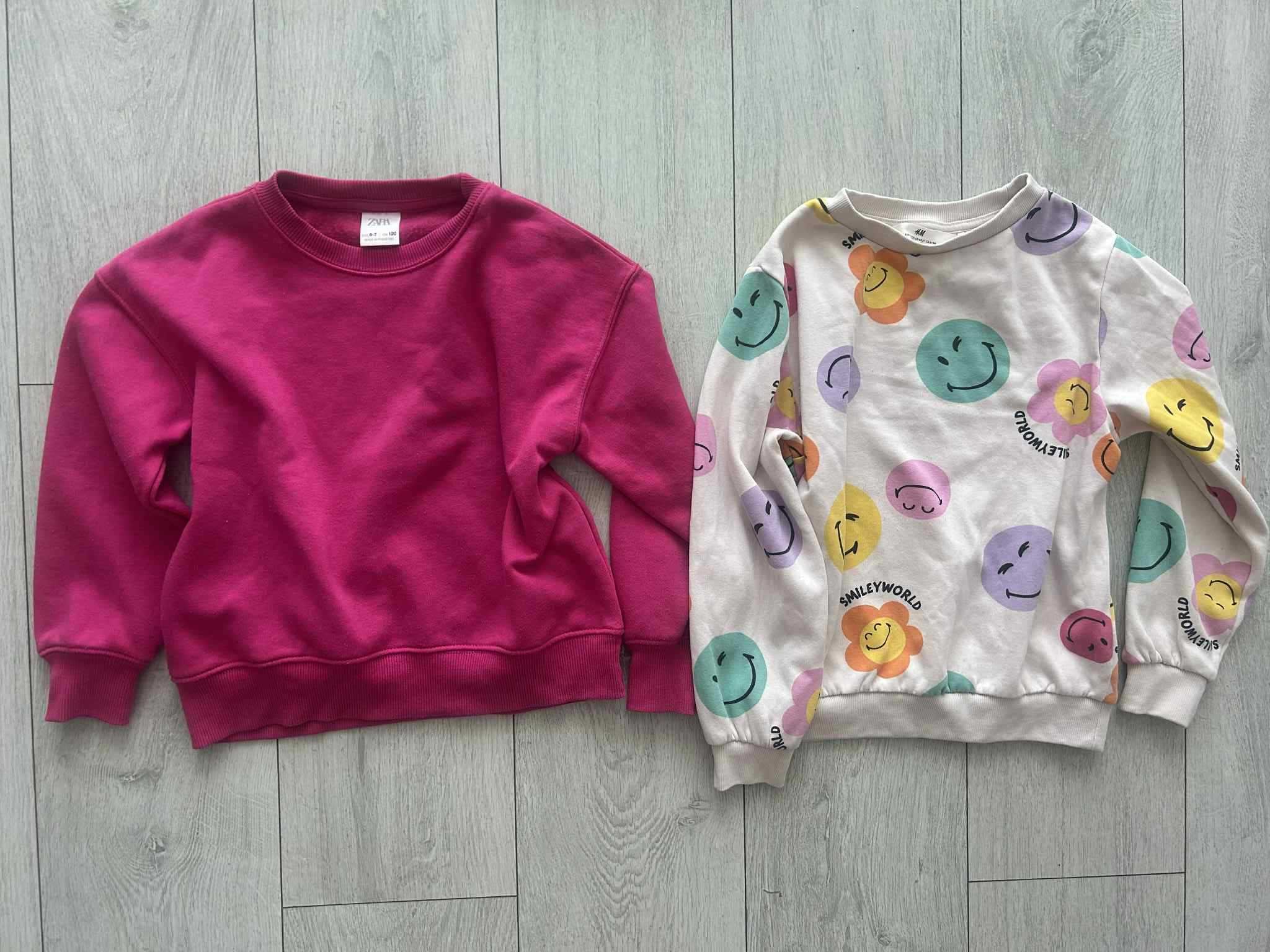 Zestaw ubrań dziewczynka 122/128 H&M Zara 22szt