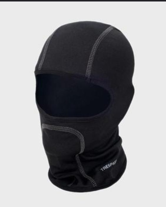 Чоловіча балаклава trespass чорна черная мужская захисна шапка