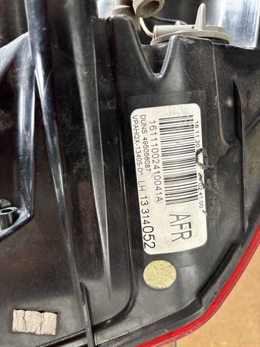 Farolim tras esquerdo opel astra j