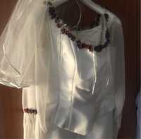 Suknia ślubna kolor ecru