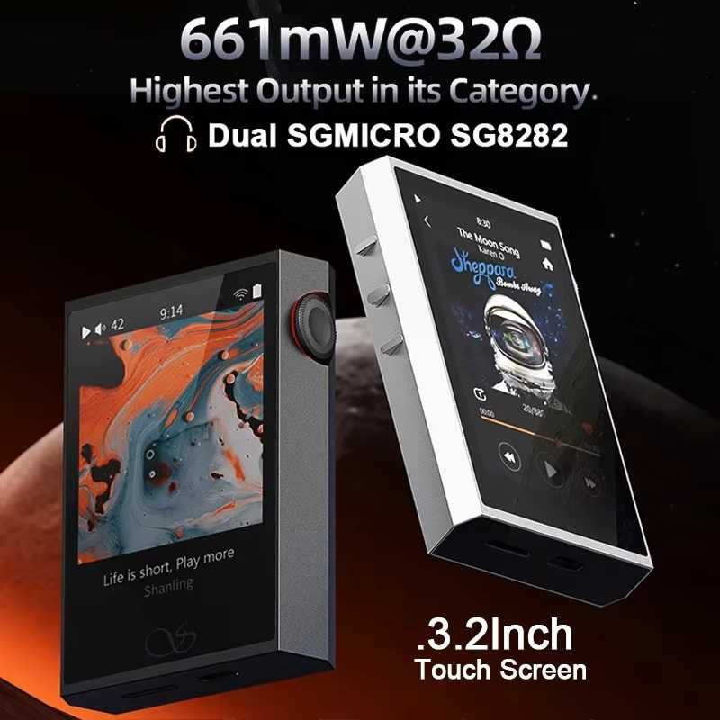 ⇒ Shanling M1 Plus (Black) - аудио плеер на ES9069Q, 660 мВт, LDAC