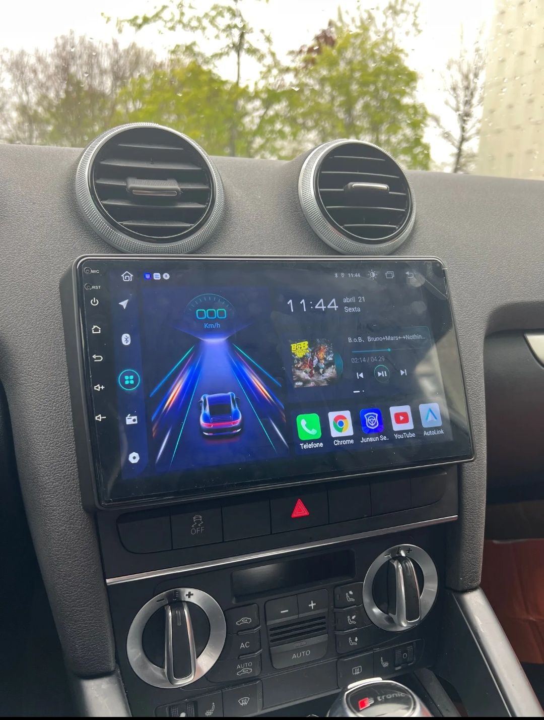 Rádio Android 12 com GPS Audi A3 8P (Artigo novo)