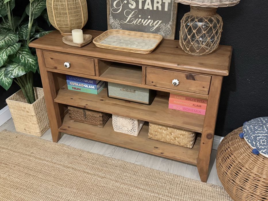 aparador, consola, armario, estante, prateleiras, mexicano, rustico