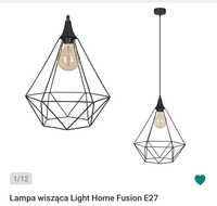 Lampa metalowa czarna loft retro