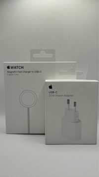 Zestaw Ladowarka Apple Watch + Ładowarka Adapter 20 W