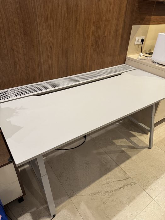 Biurko gamingowe / komputerowe białe 160x80 - ideale do pracy i grania