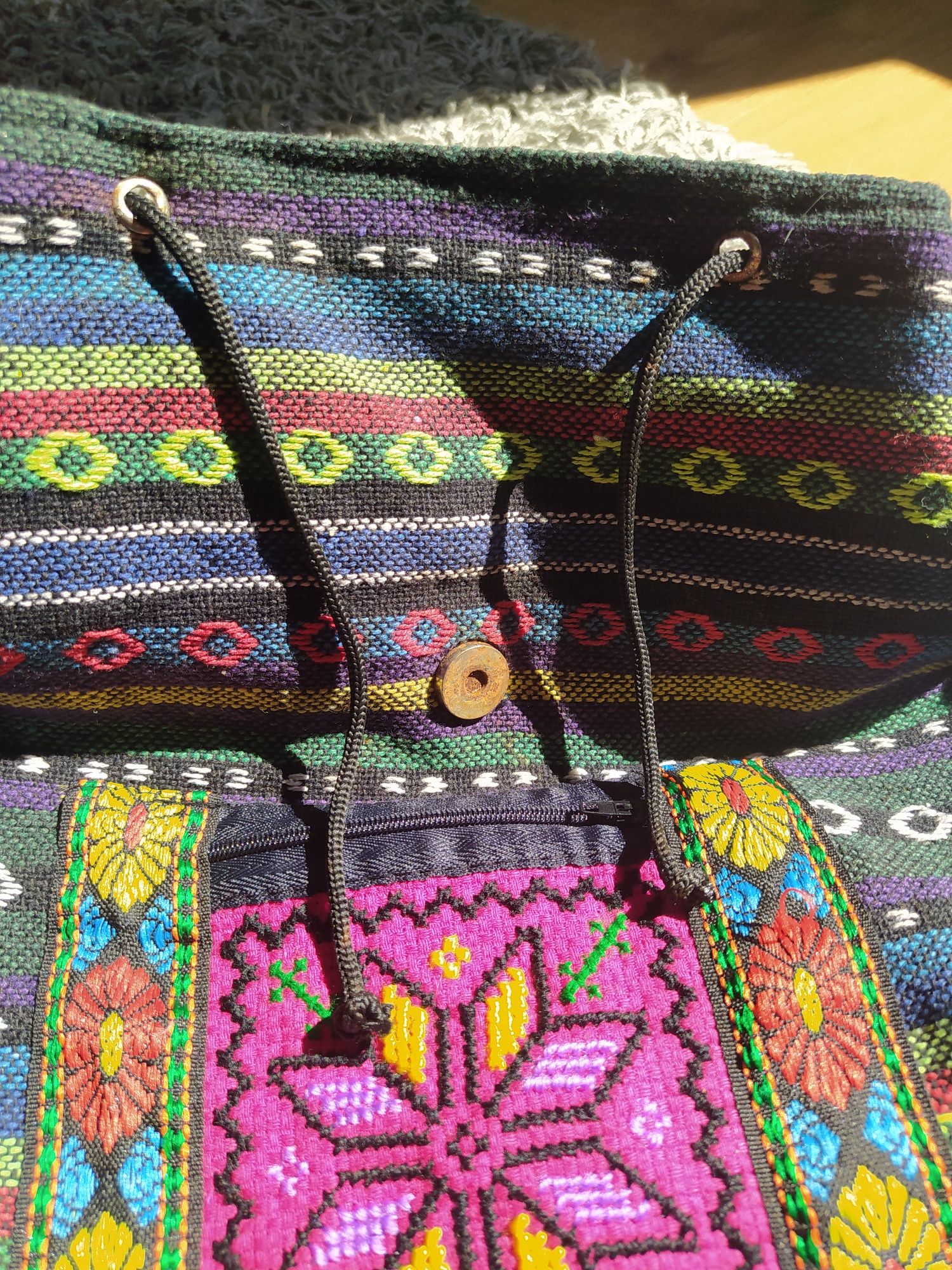 Materiałowy plecak Boho jerusalem vintage