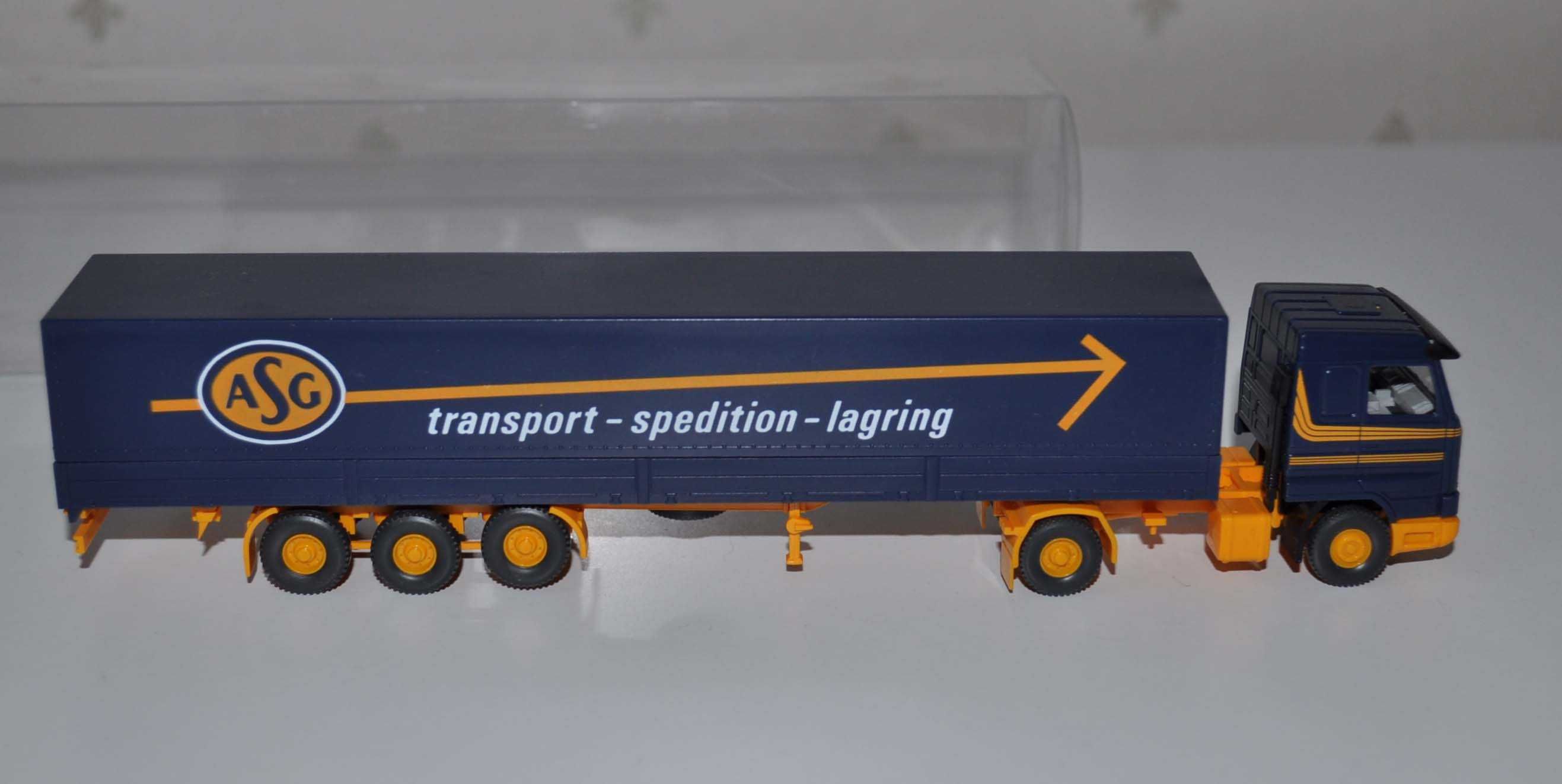 Scania 143 Wiking 1/87 ASG Transport Spedition Lagring