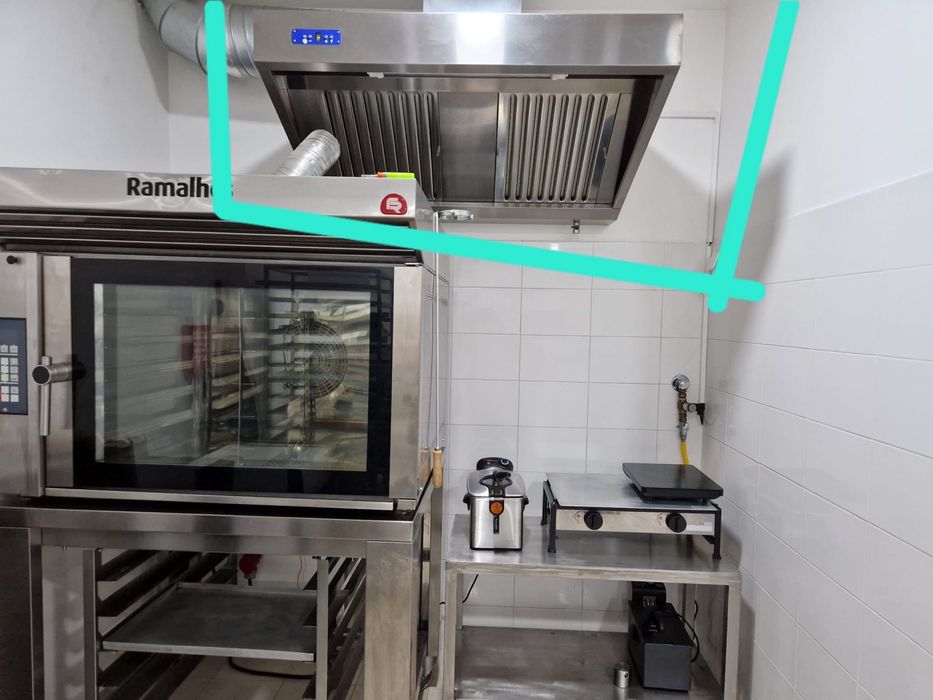 Hotte inox com motor com 1200x1000