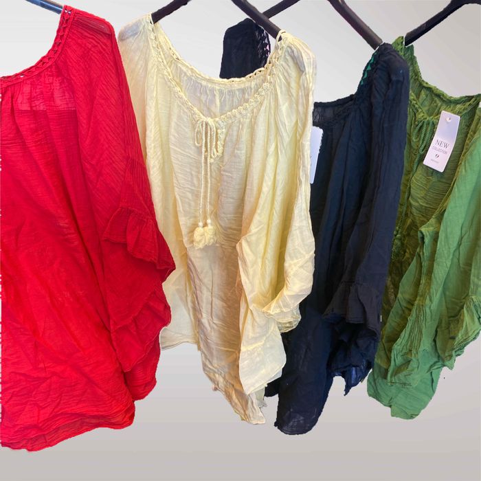 Bluzka Tunika Damska Boho Żółty