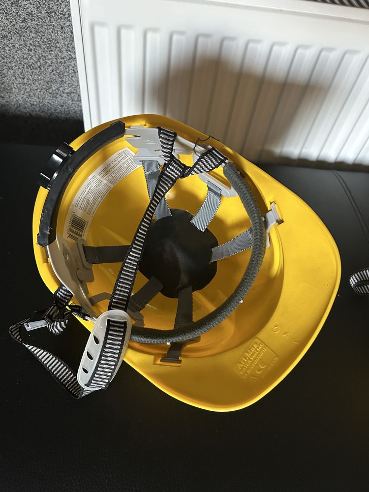 Kask ochronny bhp żółty