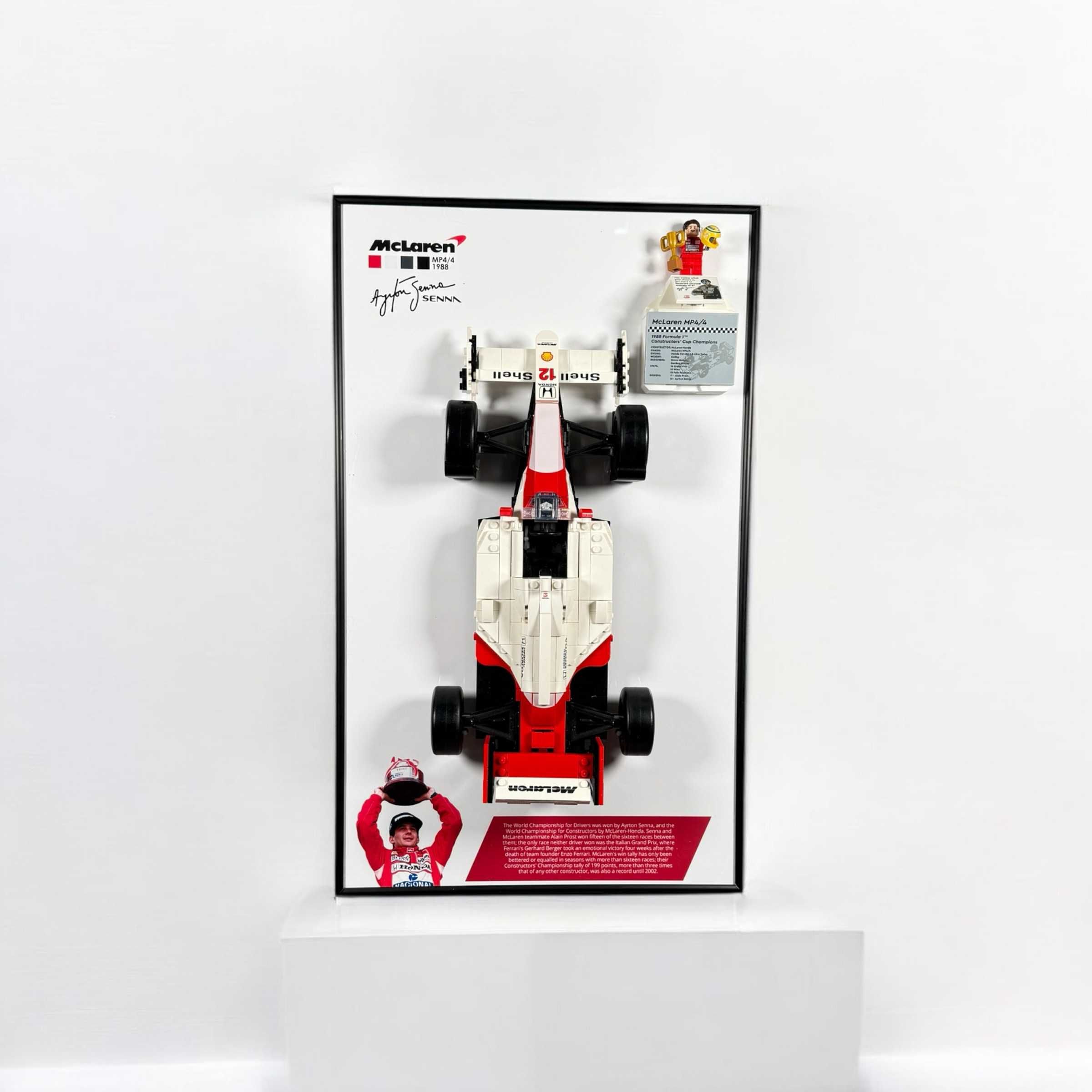 Тримач для LEGO Icons McLaren MP4/4 і Айртон Сенна 10330 Ayrton Senna
