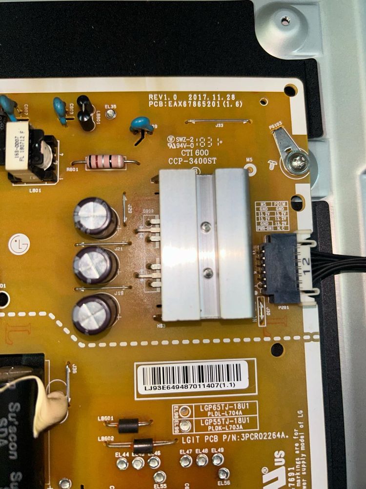 Zasilacz tv lg55uk6470plc