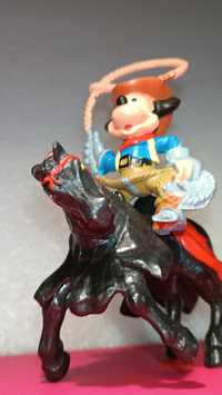 Antigo brinquedo da bullyland Mickey o cowboy