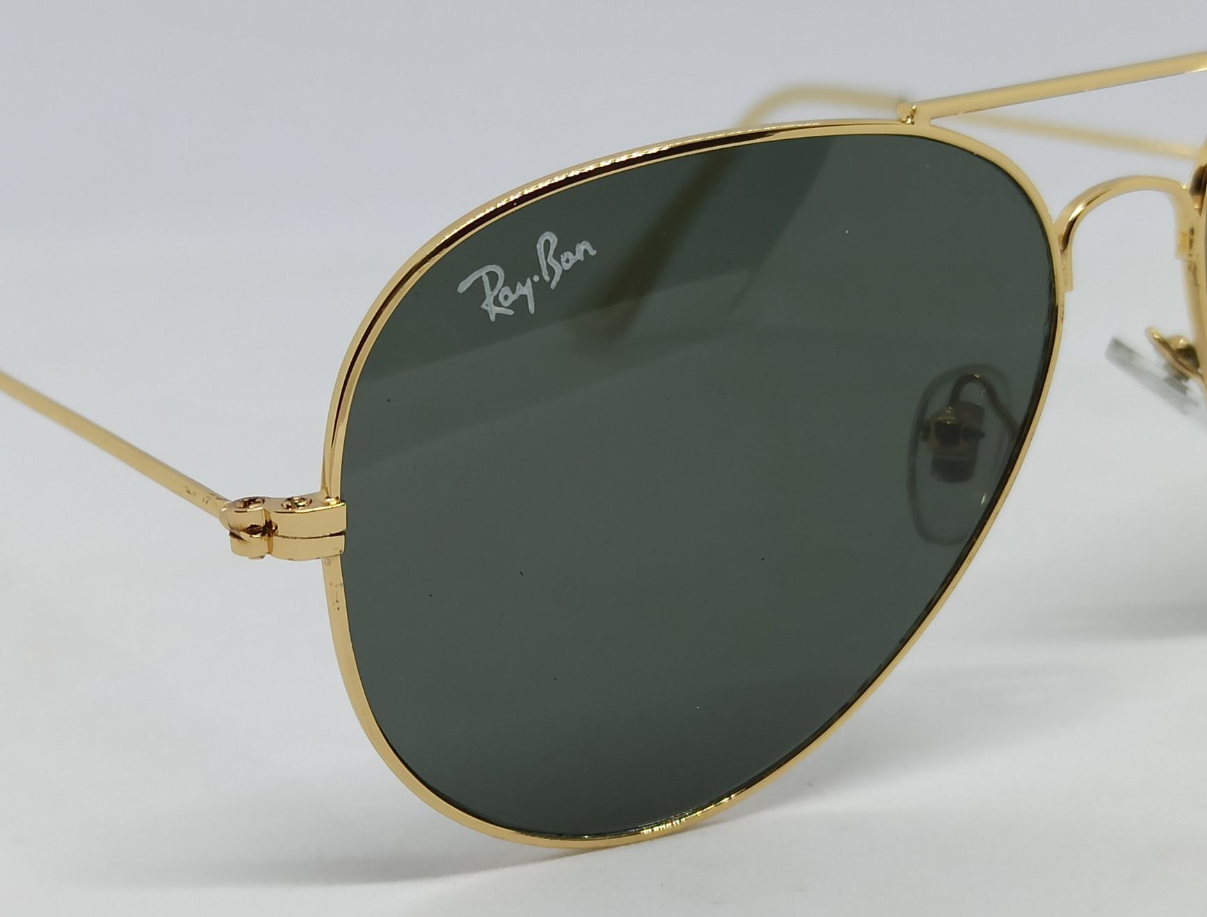 Ray Ban очки капли унисекс линзы стекло черные и коричневые в металле