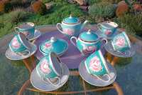 Porcelanowy Zestaw do herbaty Tiffani "Róża" Porcelana POŁONNE ZSRR