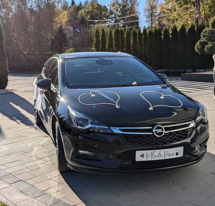 4 kokardy tiulowe na klamki od auta plus 2 serca oraz tablice