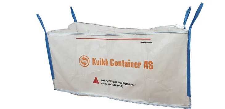 Worek typu Big Bag o wymiarach 100x220x100cm i ładowności 1000kg