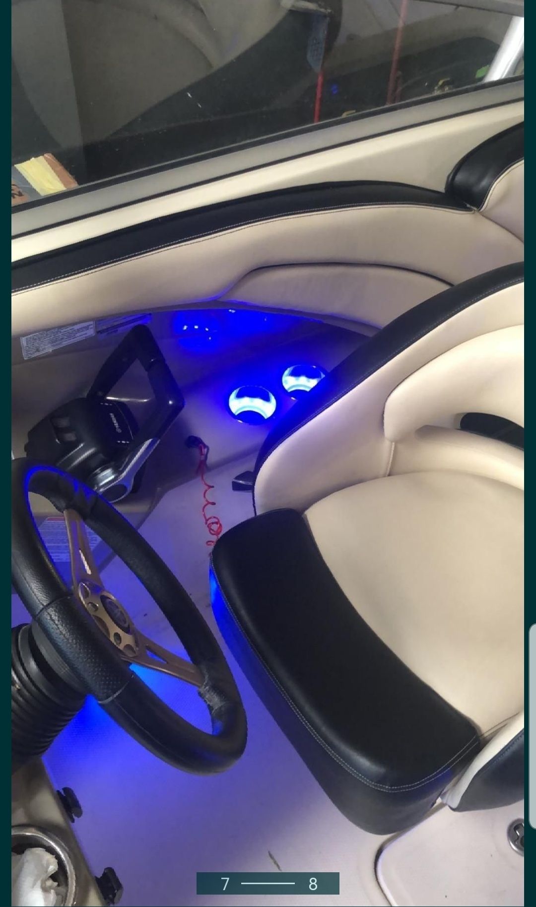 Kubki chromowane LED kubek chrom motorówka podświetlane SUPER WYGLĄD
