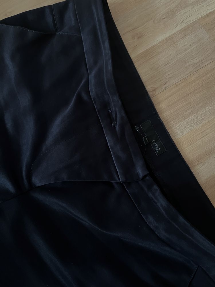 Granatowe spodnia garniturowe chinos eleganckie L 40