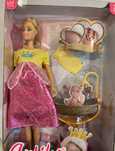 Lalka Barbie w ciąży z bobaskiem i kołyską