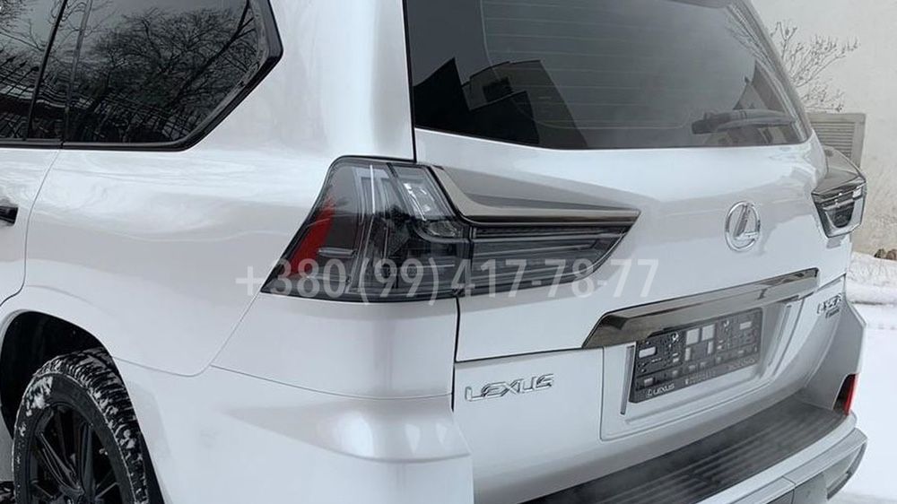 Фонари фары стопы 2015+ Lexus Black черные LX570 LX450d 570