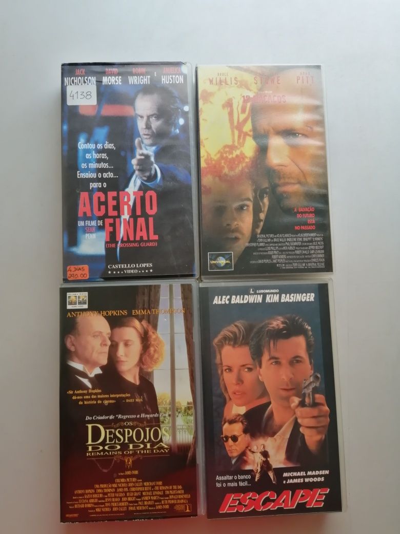 Cassetes VHS - Filmes Clássicos, Terror, Infantil, Documentários