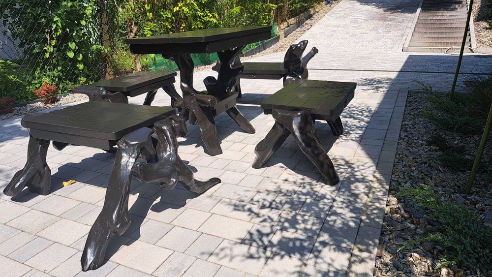 stylizowane meble tarasowe lub do salonu