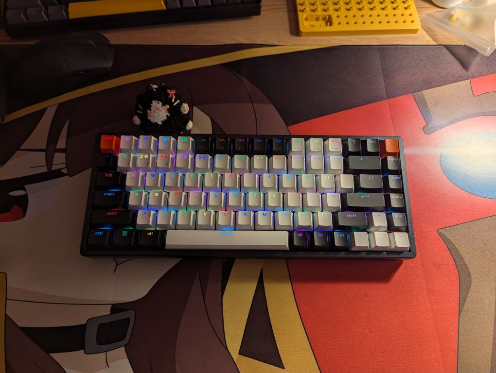 Nowa klawiatura Keychron K2V2 Aluminium Red, HotSwap mechaniczna hyper