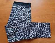 Spodnie damski F&F,ze stretchem, delikatny print, rozmiar 42