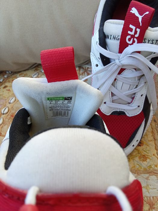 Ténis sapatilhas Puma Roxas basket desporto