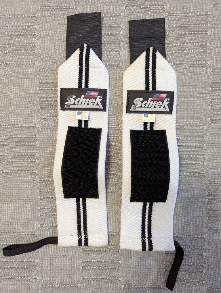 Бинты кистевые для кроссфита Schiek 1124 Wrist Wraps - White 24"
