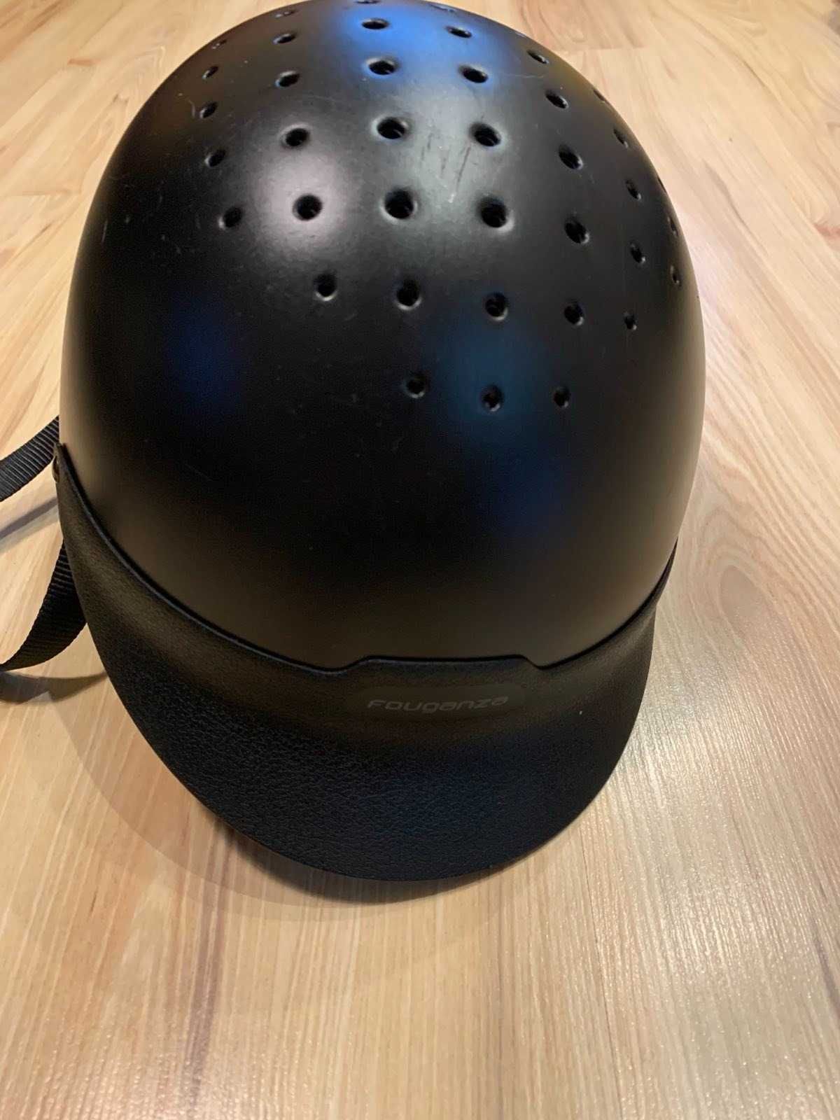 Kask Toczek jeździecki Fouganza100 rozmiar S 52-55cm bardzo dobry stan